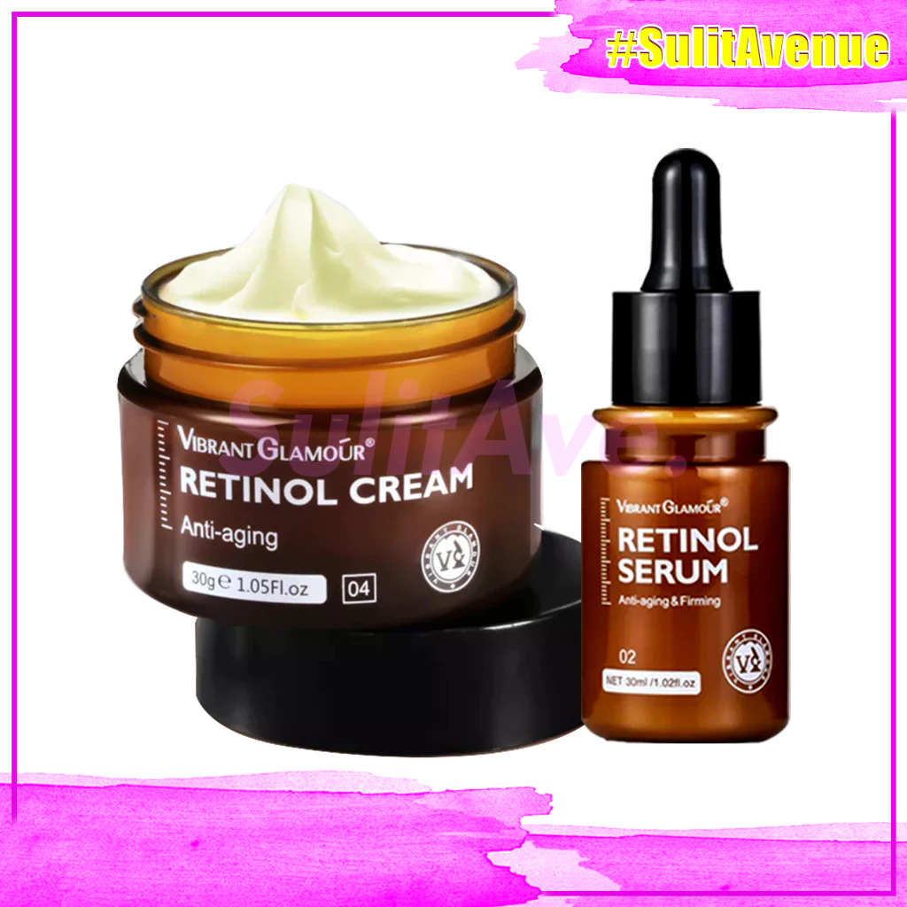 Vibrant Glamour Retinol Set Face Creamfacial Serum Va Anti Aging Whitening Renewing Skin 0852