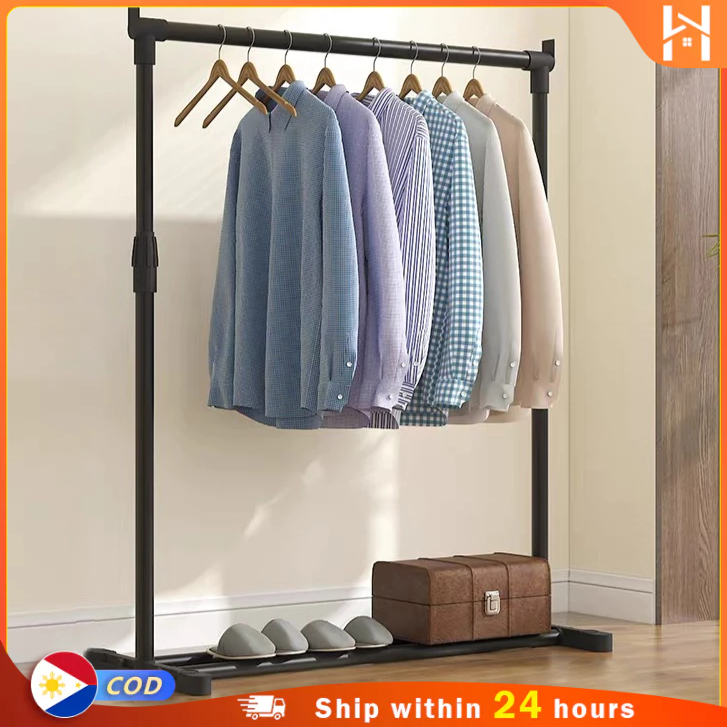 Clothes Rack With Cover Foldable Heavy Duty Rolling Covered Metal