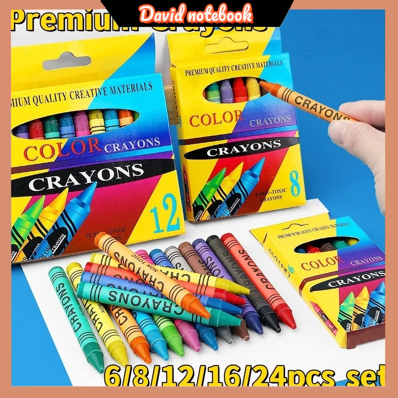 6/8/12/16/24PC Set Generic Crayon Crayons Set School Supplies Art ...