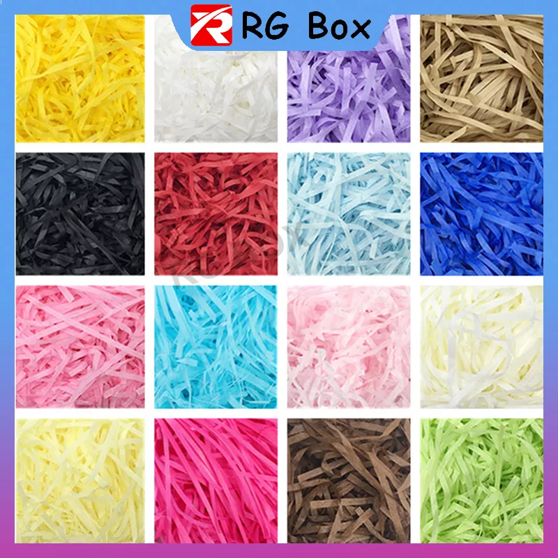 Shredded Paper | Colorful Paper Gift Packaging | Paper Fillers Crinkled ...