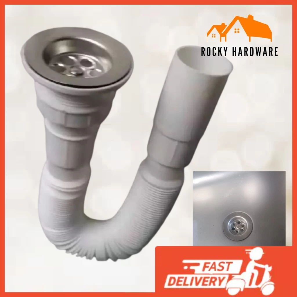 Flexible Plastic P Trap Lavatory and Kitchen Sink Drain Hose Shopee