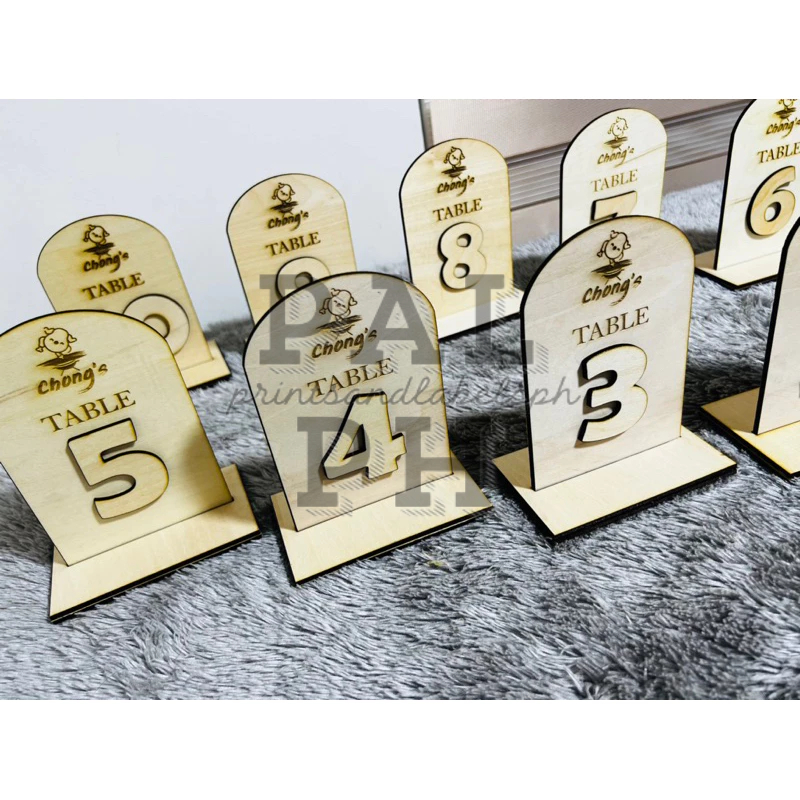 Customized Table Numbers