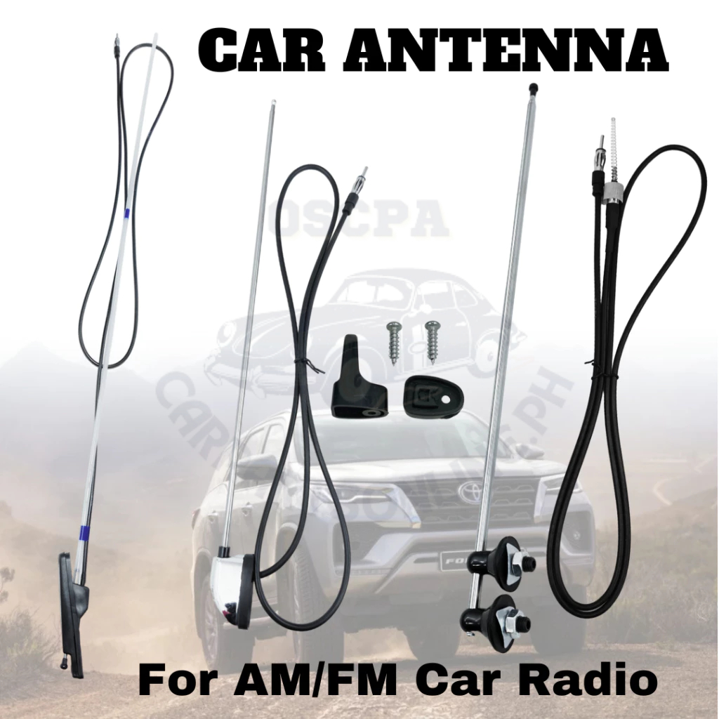 OSCPA Universal Car Radio AM-FM Antenna FM AM Aerial with Extension ...