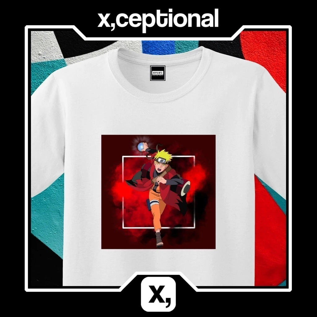 NARUTO COTTON FABRIC COMFORTABLE TSHIRT STYLISH ONTREND AESTHETIC
