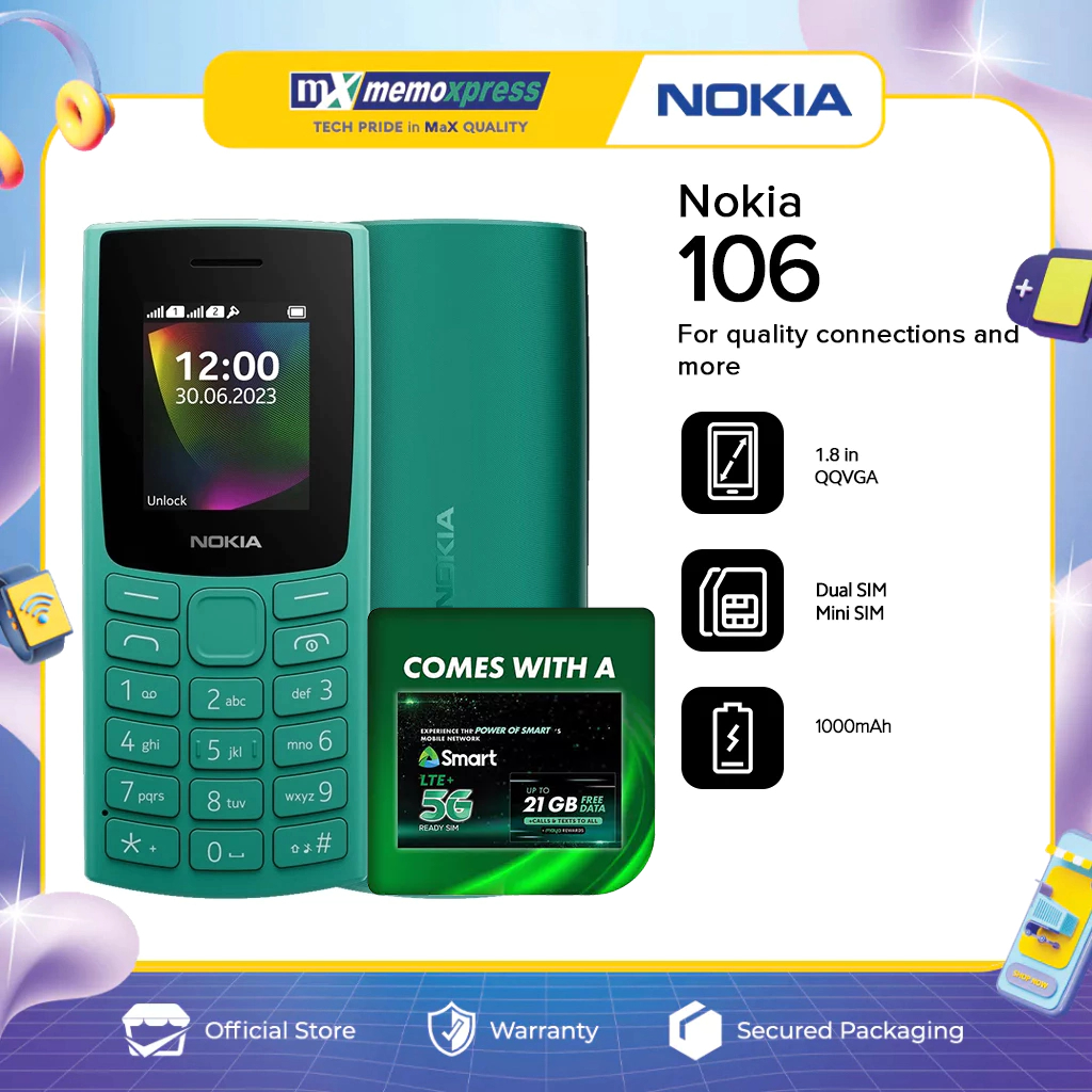 Nokia 106 | Feature Phone (TA-1564) | Shopee Philippines