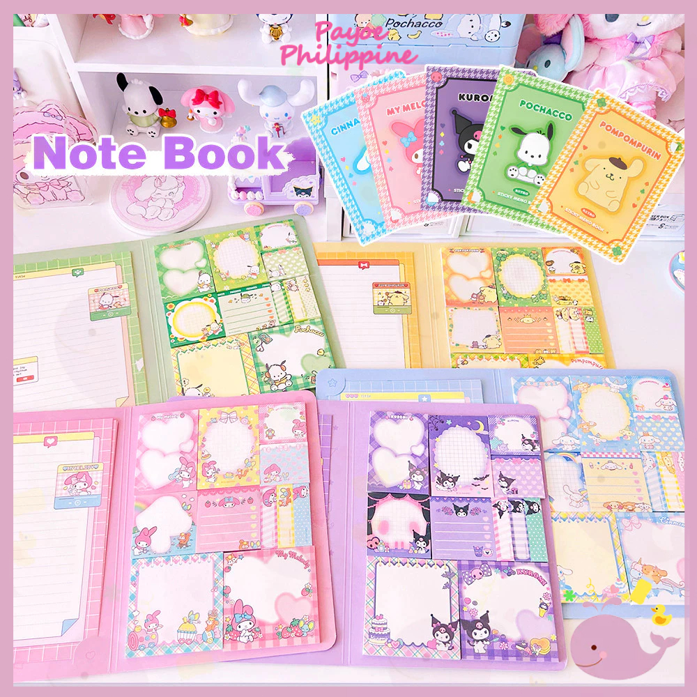 PAYOE sticky note set sanrio sticky notes memo book sticky notes for ...