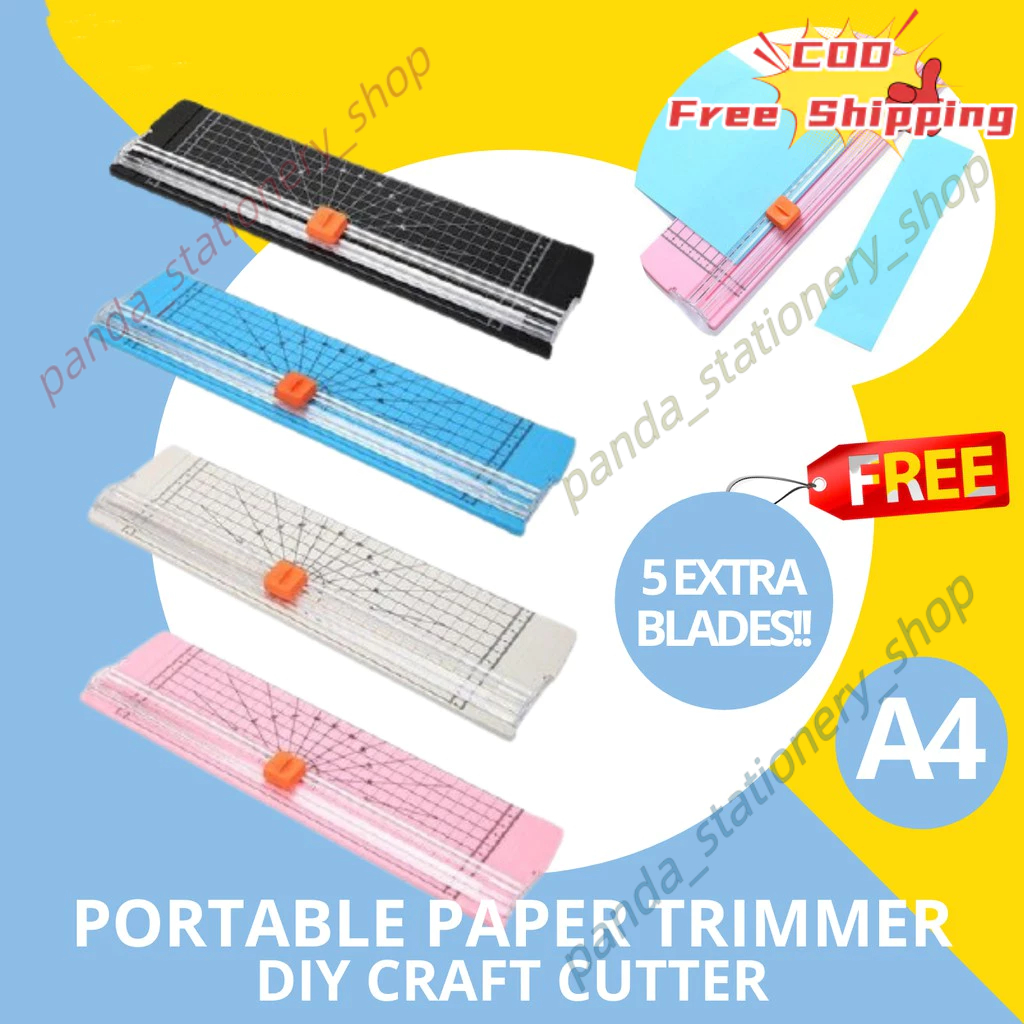 Paper TrimmerA4 Portable Size Plastic Paper Cutter Manual Cutting mat ...
