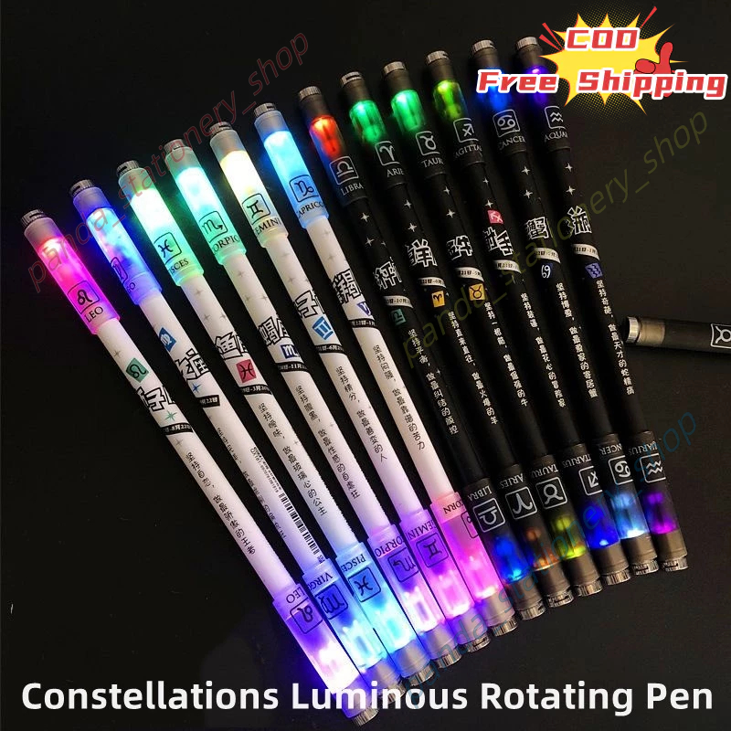 Spinning Pen With Light Rolling Finger Rotating balance Pen Refill ...