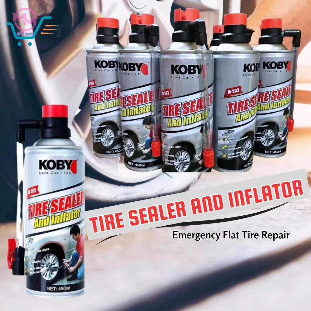 MMKPA Koby Tire Sealer and Inflator Motorcycle and Car Parts Universal ...