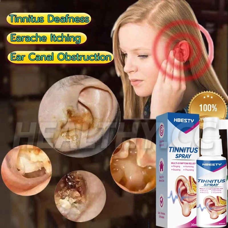 Tinnitus liquid Ear Drops Treatment Original Ear Pain Liquid For Relieving Pruritus Ringing 30ML