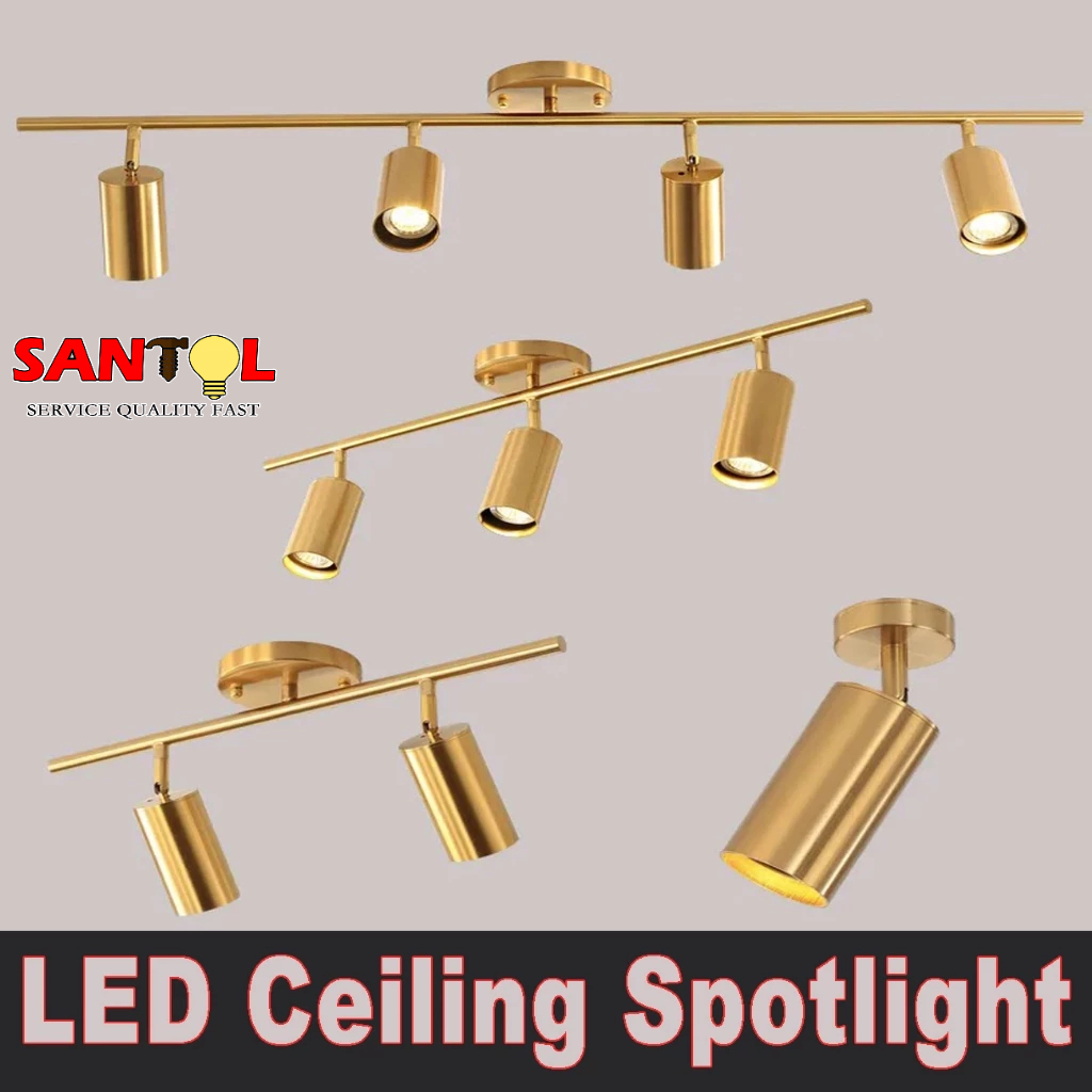 Shop LED Spot Light Showroom Gold Spotlight Easy Install Multi Head ...