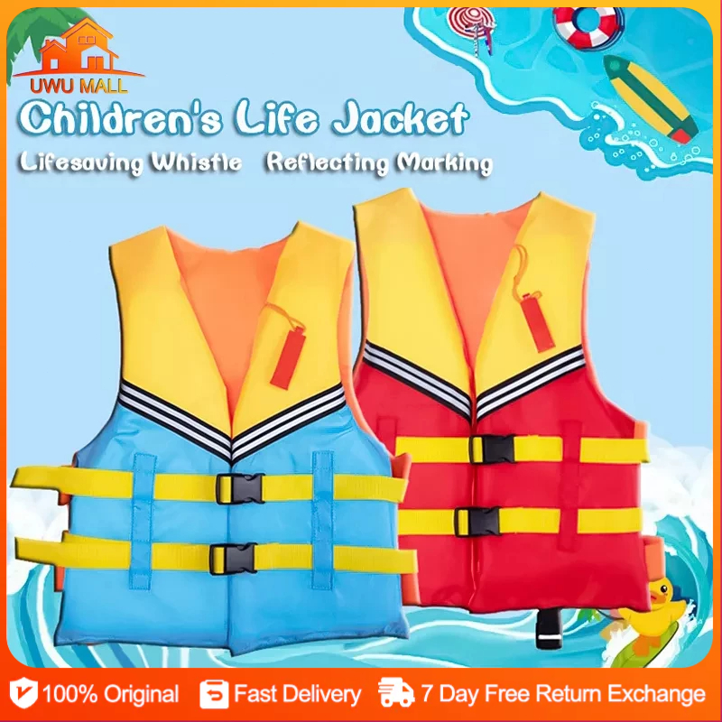 Life Jackets Portable Child Swimming Buoyancy Vest Boys and Girls ...
