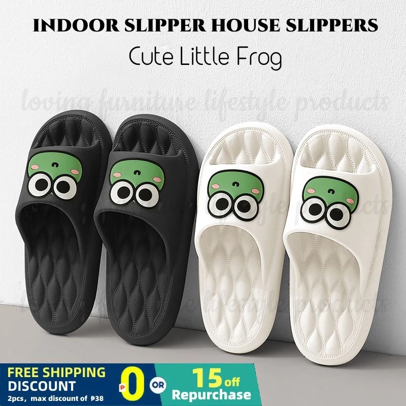 Baby Boys Slippers Frog Green - Soft Plush Warm Winter House Shoes US 9-10