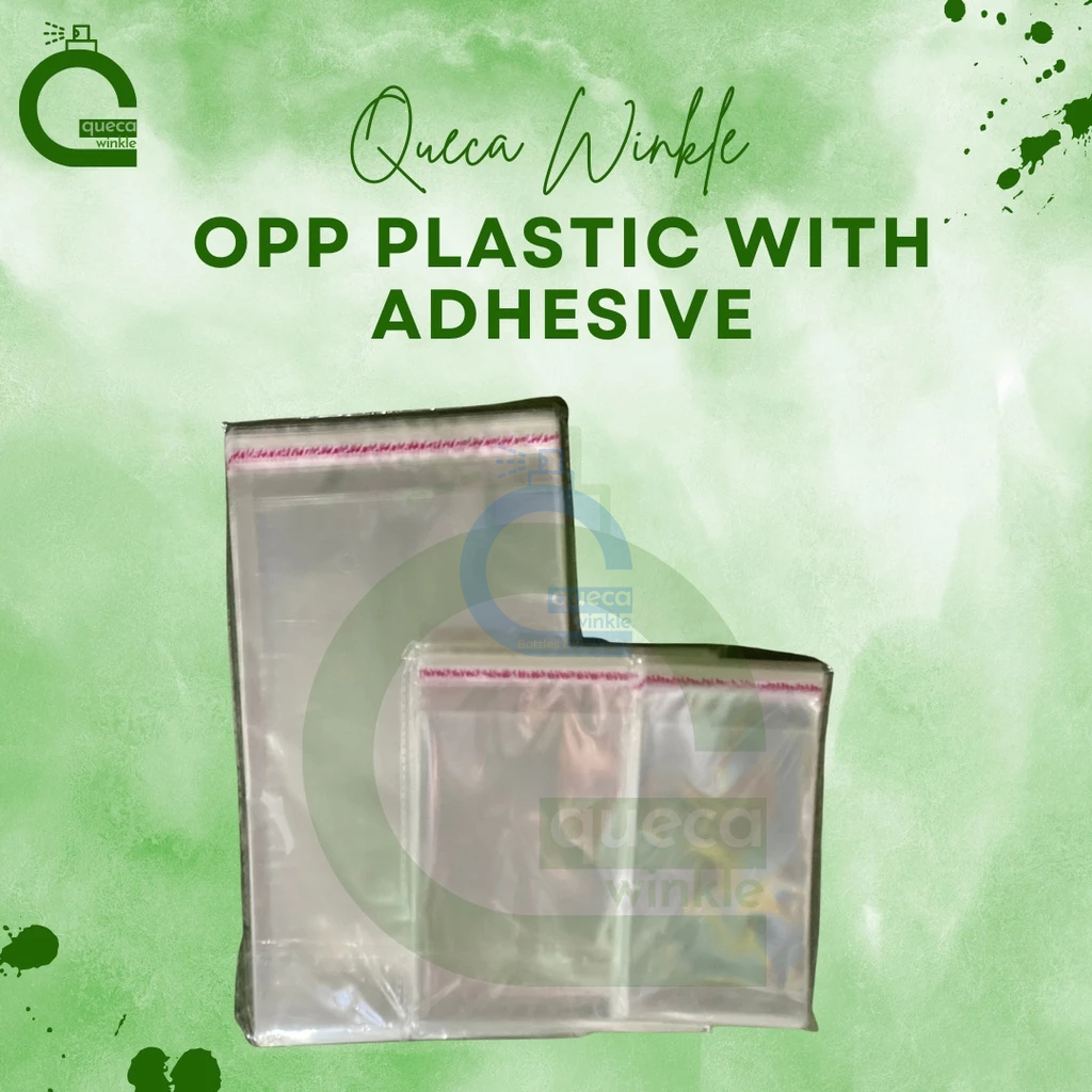 100pcs Opp bag adhesive plastic clear | Shopee Philippines