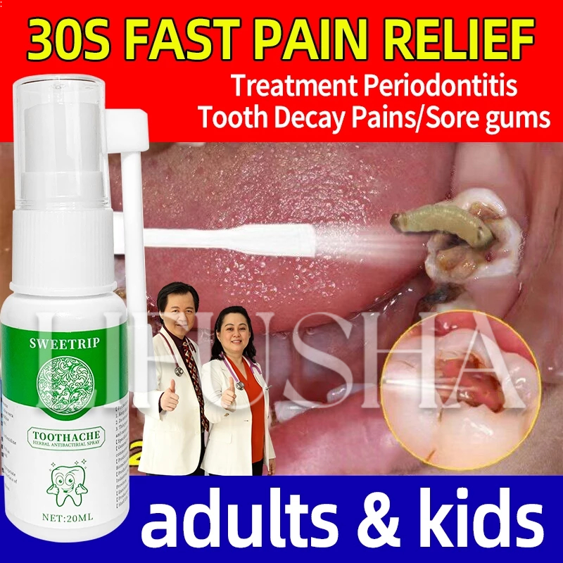 【3 Seconds Pain Relief】SWEETRIP Toothache Spray Adults & Kids Periodontitis Tooth Decay Sore