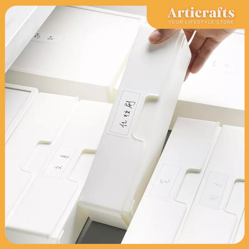 Japan Style White Minimalist Mini Storage Box Organizer | Shopee ...