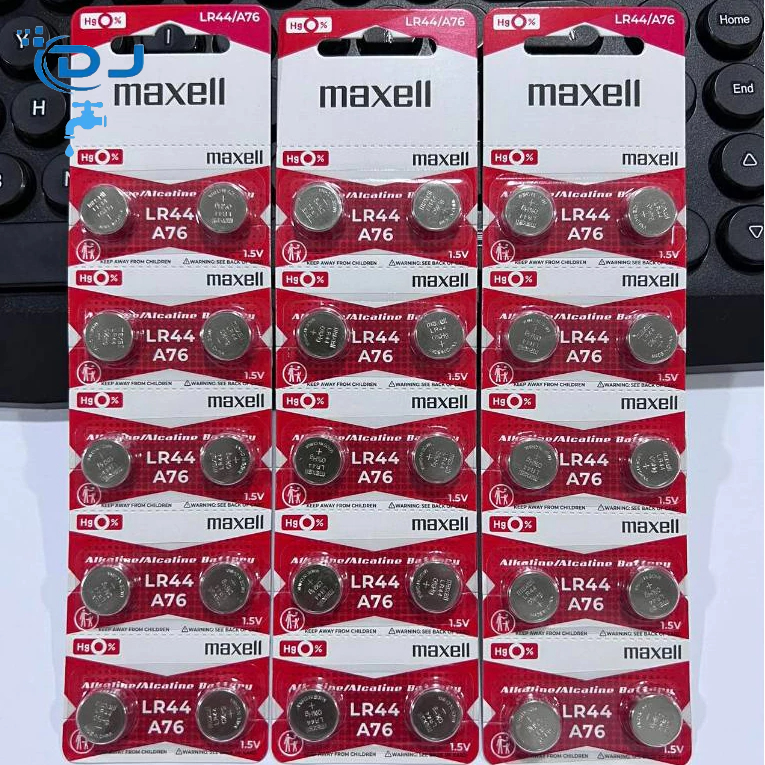 MAXELL ORIGINAL LR44 A76 L1154 AG13 357 SR44 303ALKALINE BUTTON CELL ...