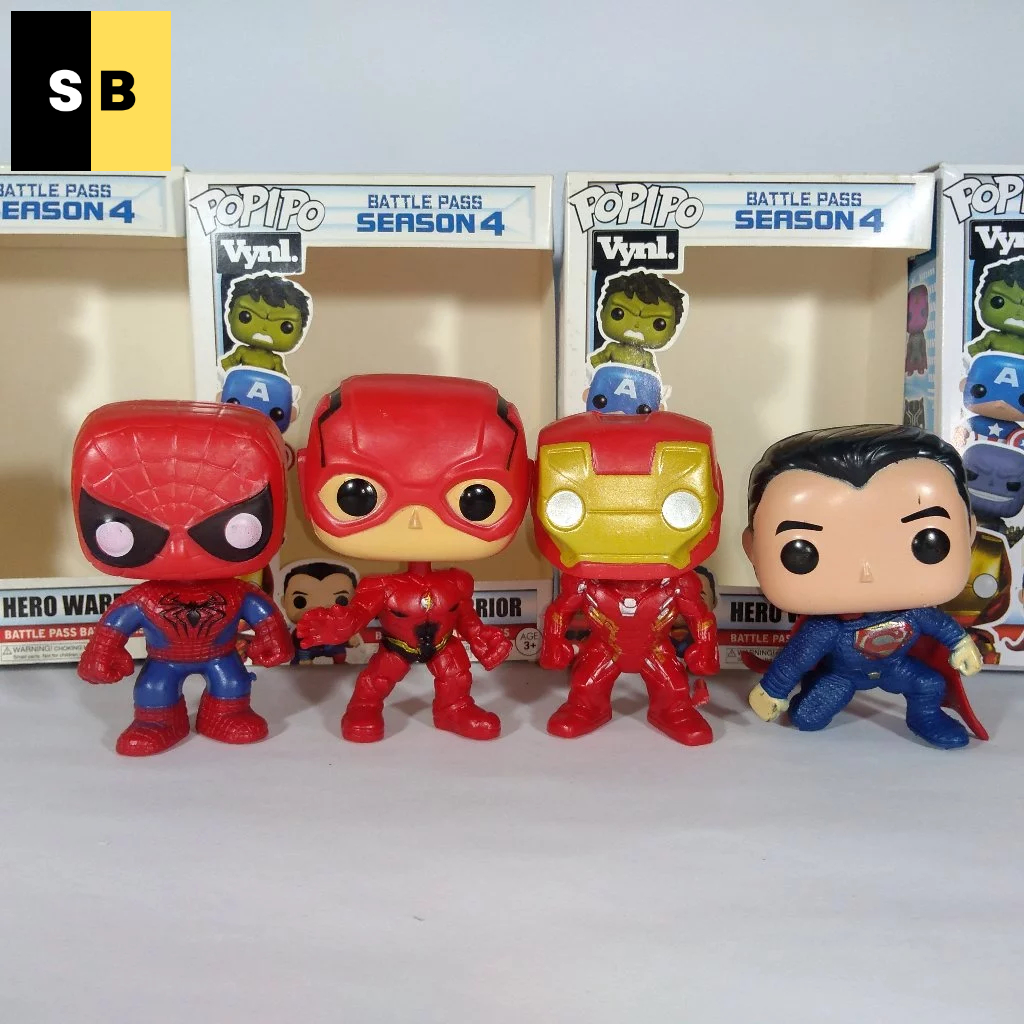 Bobble Head Toy Plastic Hero Action Figure Toys Cute Design