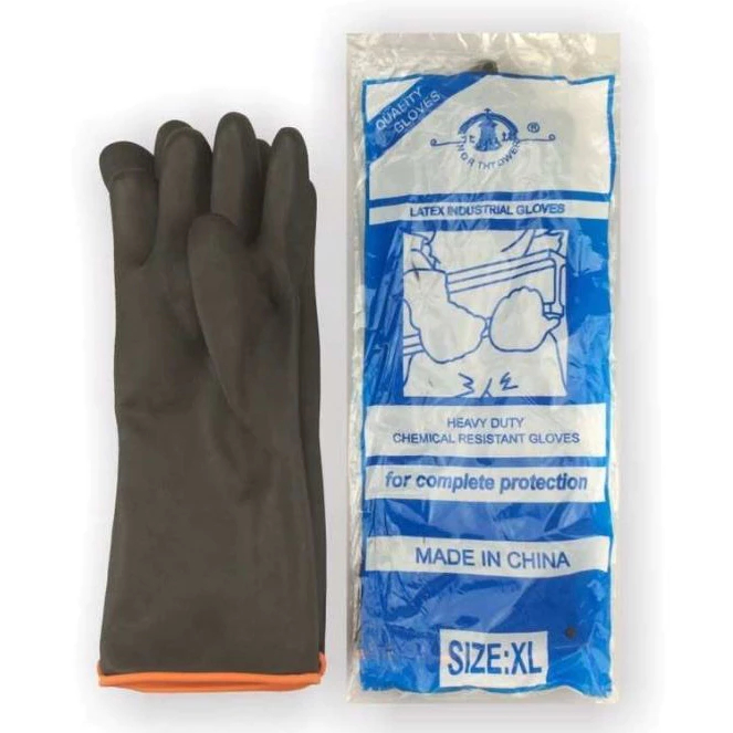 North Fei Tower Black Latex Heavy Duty Industrial Chemical Gloves 14 Cleaning General Multipurpose Shopee Philippines