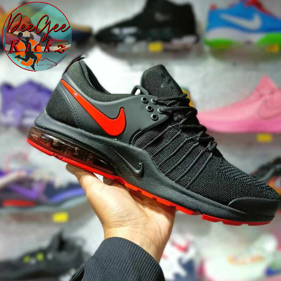 Air presto tube shop black running shoes