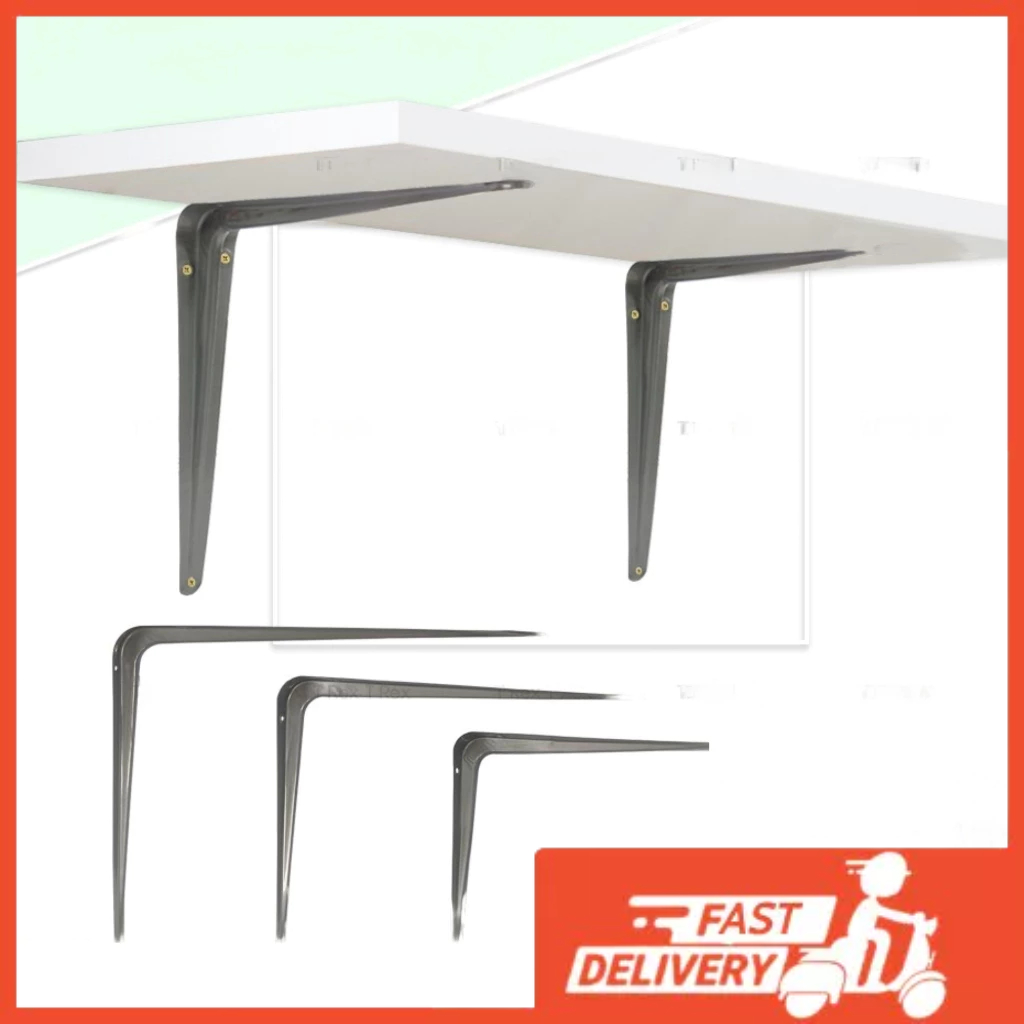 2Pcs Wall Shelf Bracket Hanging Wall Mounted Shelves with Many Sizes No