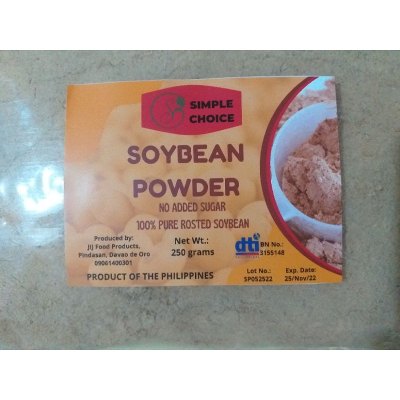 Soybean Powder, 100 pure roasted soybeans Shopee Philippines