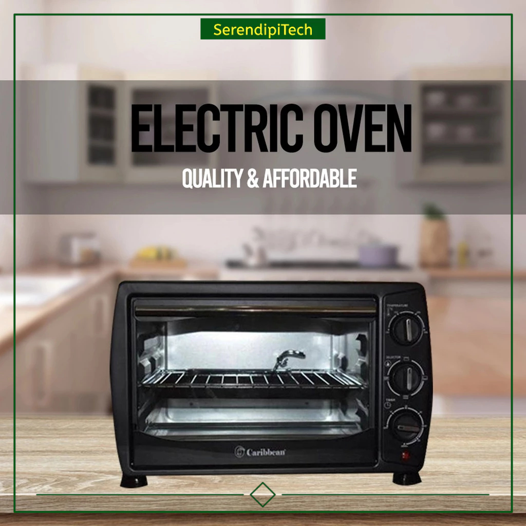 1490W Electric Oven with Grill and Baking Tray, 18liter capacity oven