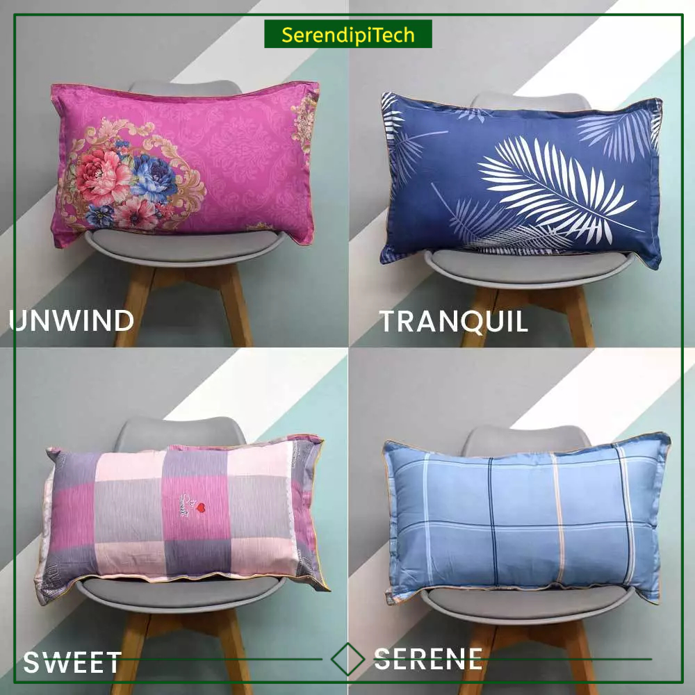 SerendipiTech Hotel Quality Premium Printed Elegant Design Pillow Case