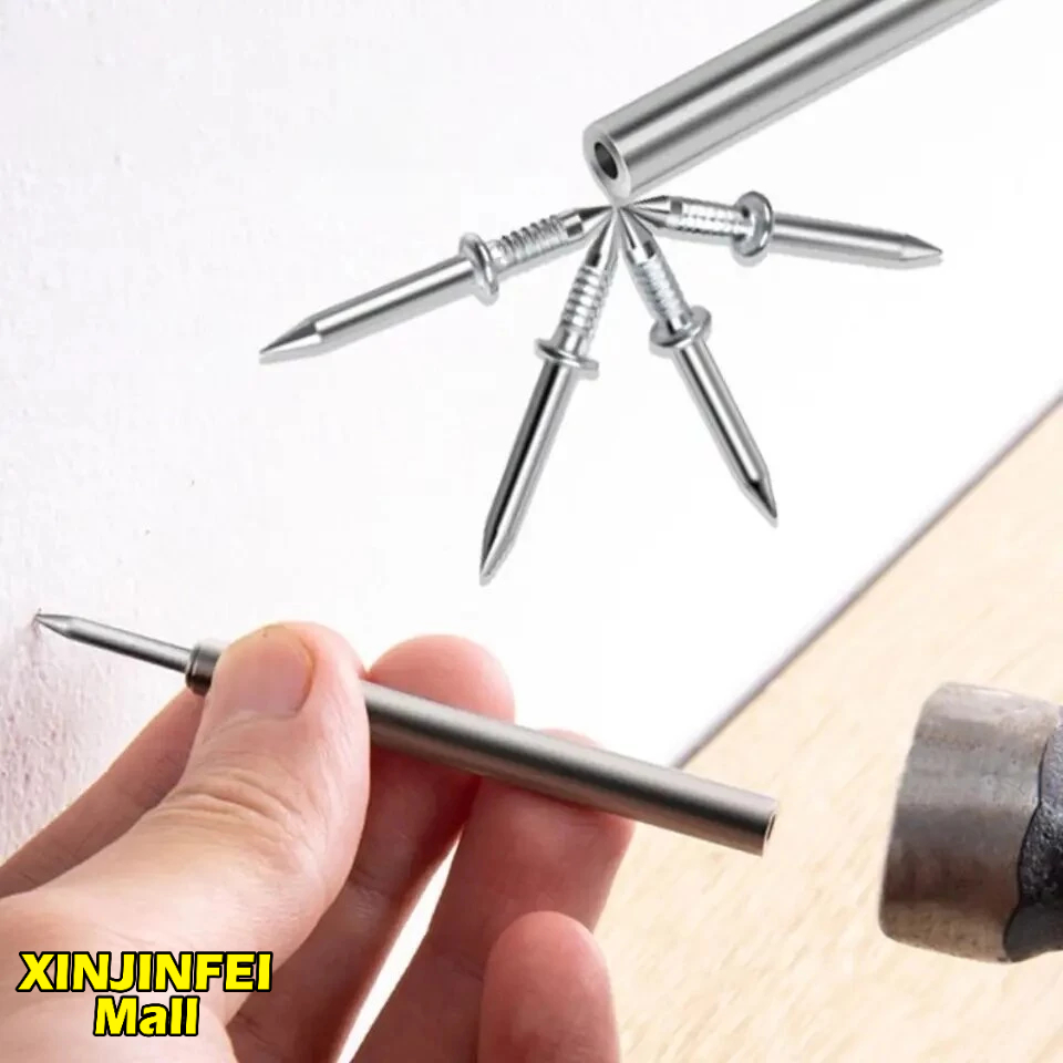 Double-Head Seamless Nails with Sleeve Skirting Thread Rust-Proof ...