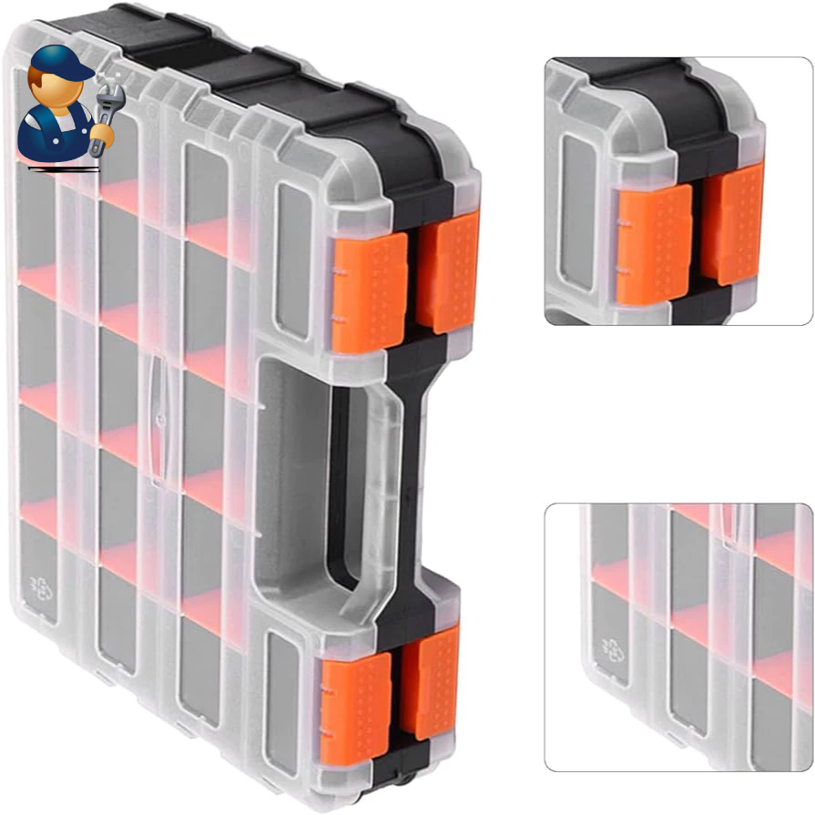 Box Tool Storage Drawers, Mechanics Tool Box, PP Grid Design Thickened ...