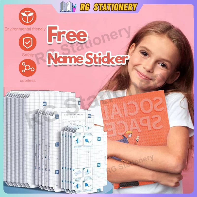 【On hand】10Sheets Transparent Selfadhesive Book Wrapper Book Cover