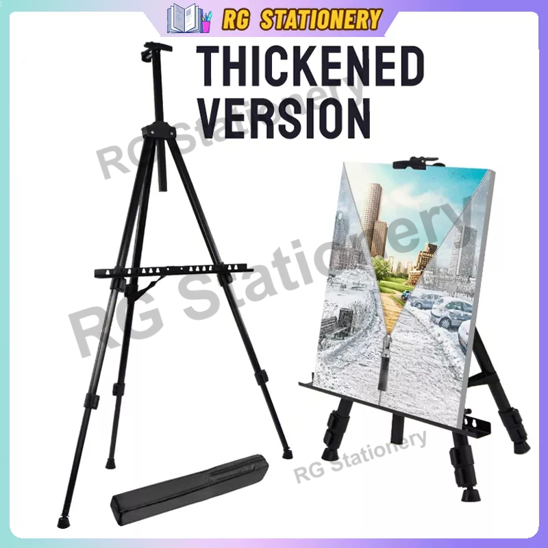 Thick Aluminum Mini Easel Stand Folding Telescopic Display /Painting Display Stand with Carry