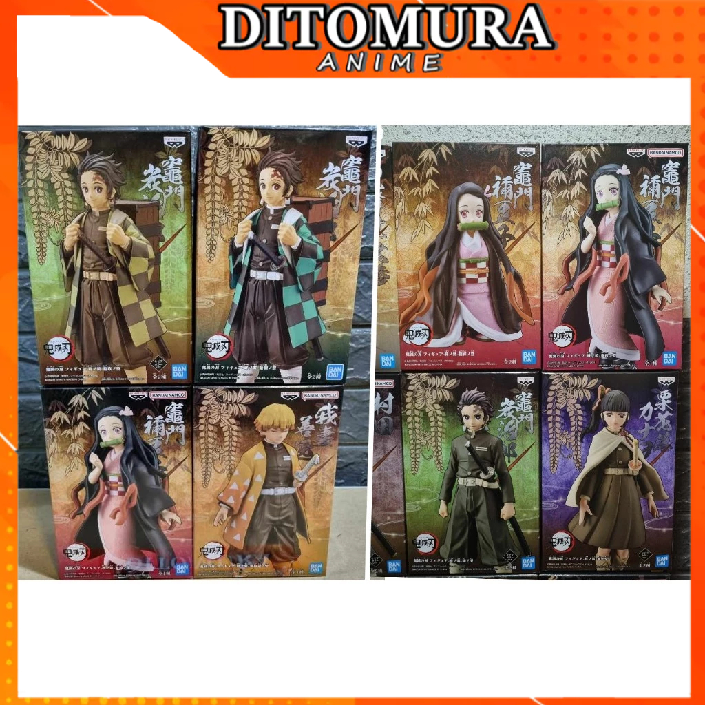 Demon Slayer Nezuko Zenitsu Tanjiro Kanao Inosuke DXF figure authentic ...