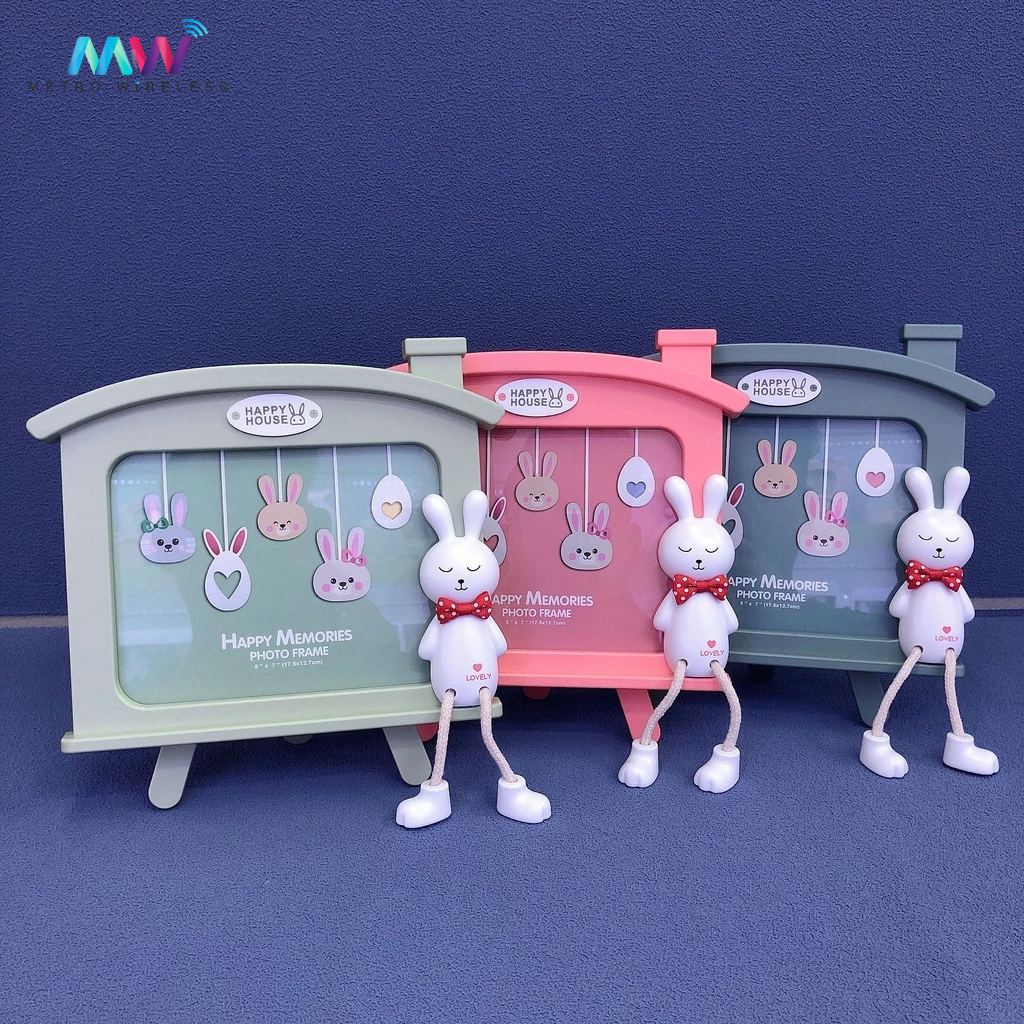 White Rabbit Photo Frame TF3383 Cute Aesthetic 5R Frame 17.5x12.7cm for ...