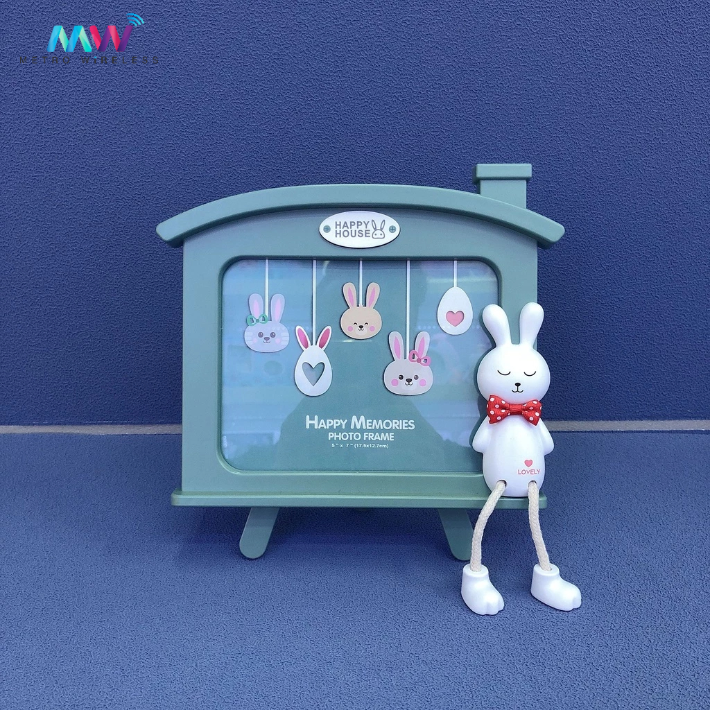 White Rabbit Photo Frame TF3383 Cute Aesthetic 5R Frame 17.5x12.7cm for ...