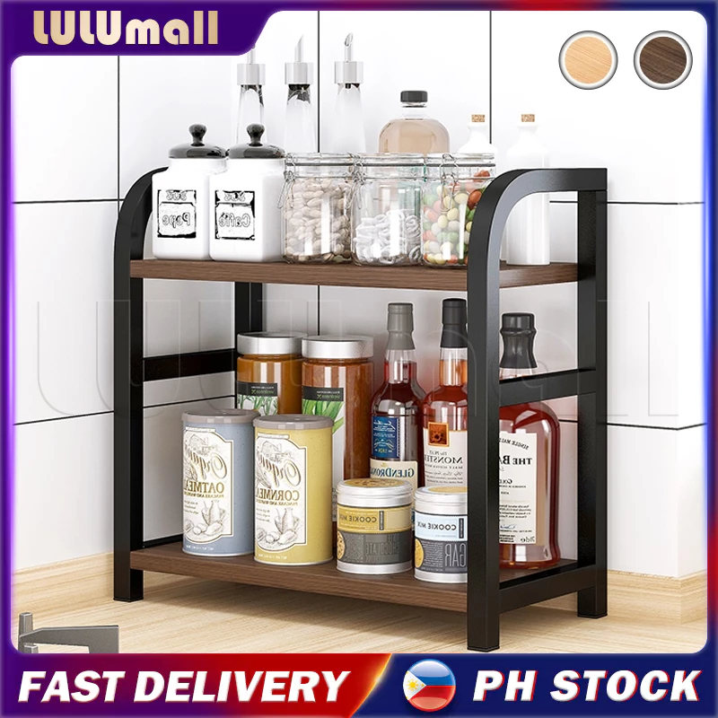Spice Rack Condiment Seasoning Storage Organizer For Kitchen Multi ...