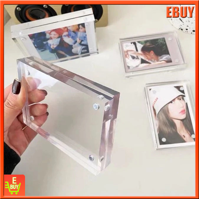 DIY Celebrity Card Frame Acrylic Magnetic Photo Frame Transparent Card ...