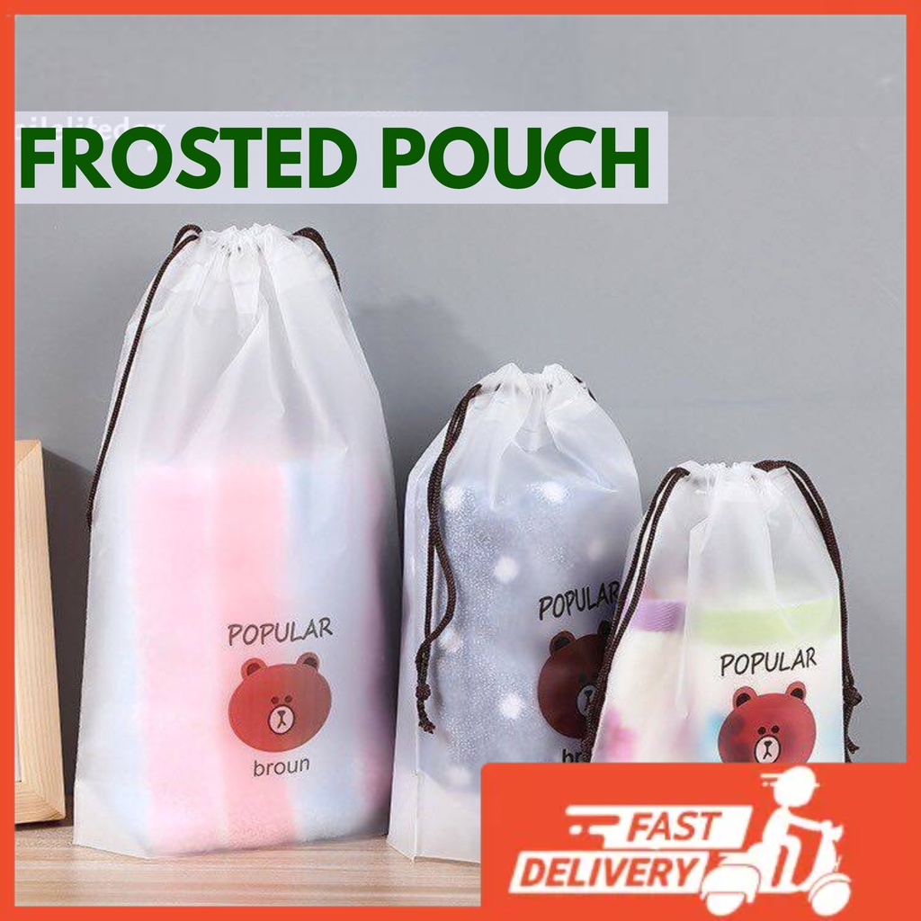 Storage Bag Organizer Pouch Frosted Gift Packaging For Travel