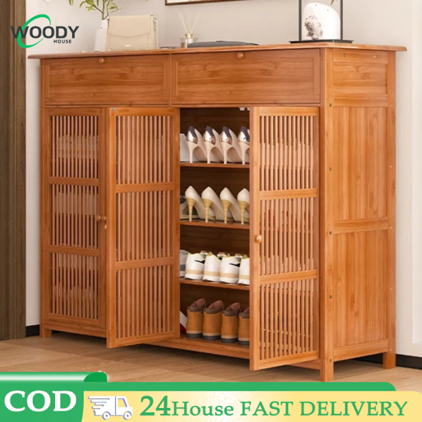 [Shipping from PH] Bamboo Shoe 4layer Shoe wood Shoe