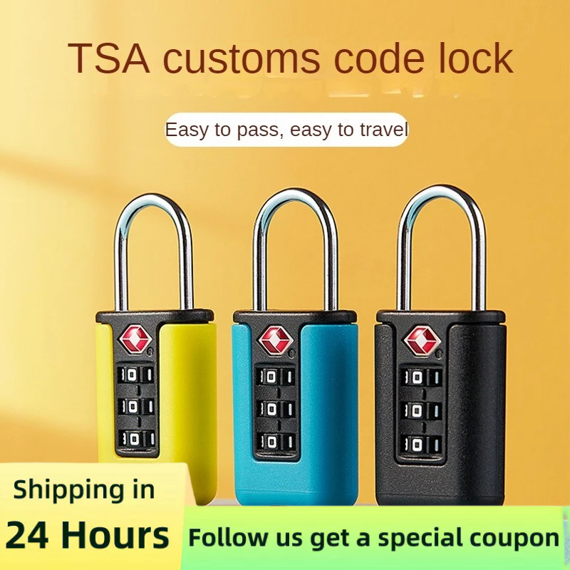 TSA Customs Code Lock Anti-Theft Travel Luggage Lock Mini Color ...