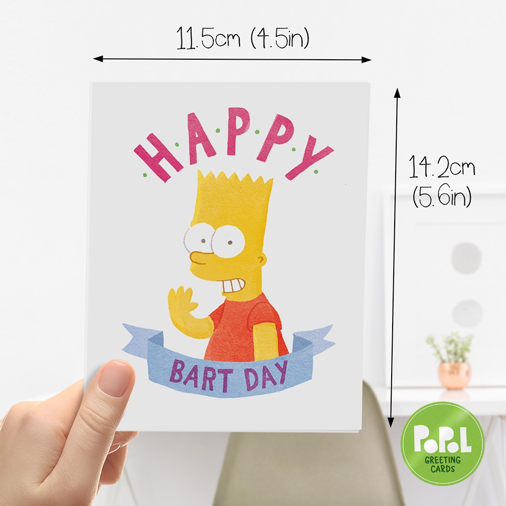 Popol - Happy Bart Day - Greeting Card for Birthdays Cute Funny Sweet ...