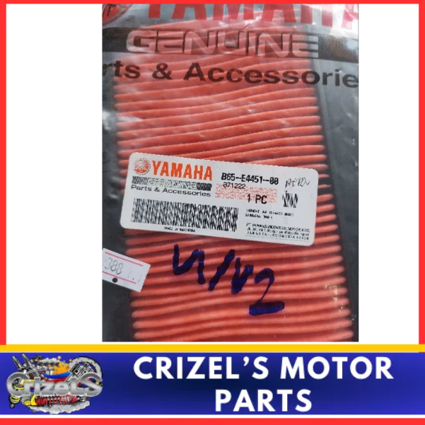 Yamaha Genuine Parts Aerox V1,V2 Air Filter (B65-E4451-00) | Shopee ...
