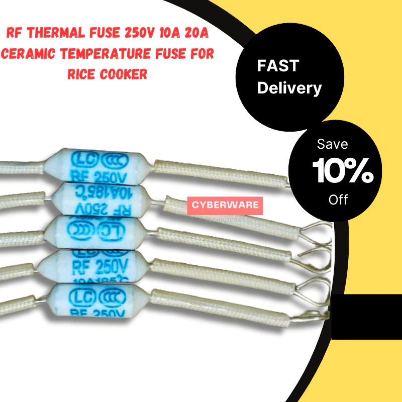 RF Thermal Fuse CFA185C Ceramic Temperature Fuse for Rice Cooker