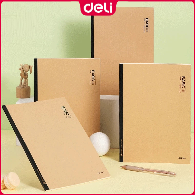 Deli B5 Grid Notebook 40Sheets Wireless Binding Writing Book | Shopee ...