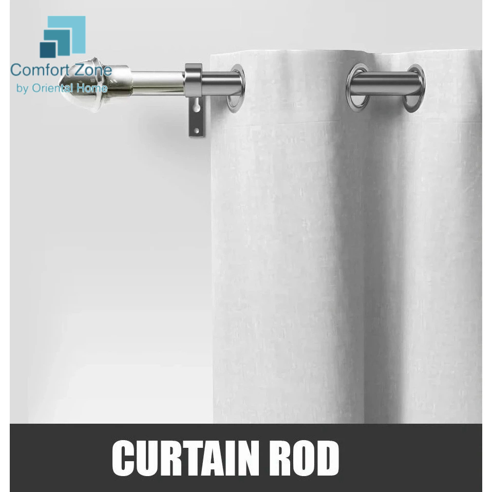 48x84inches Extendable Adjustable Home Living Curtain Rods Wooden,Gold ...