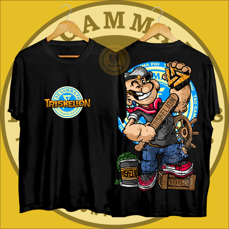 triskelion fratshirt Original New design（POPEYE）TAU GAMMA PHI GRAND ...