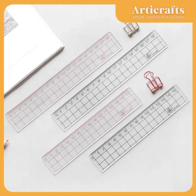 18cm Japan Style Transparent Ruler | Shopee Philippines