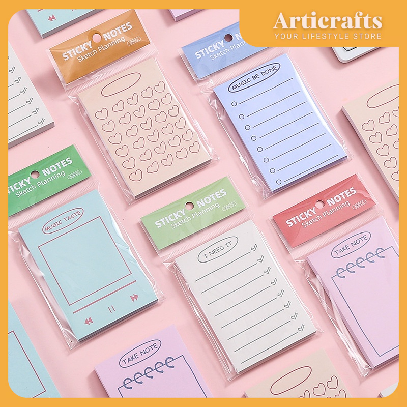 60sheets/pad Reminder Planner Sticky Notes | Shopee Philippines