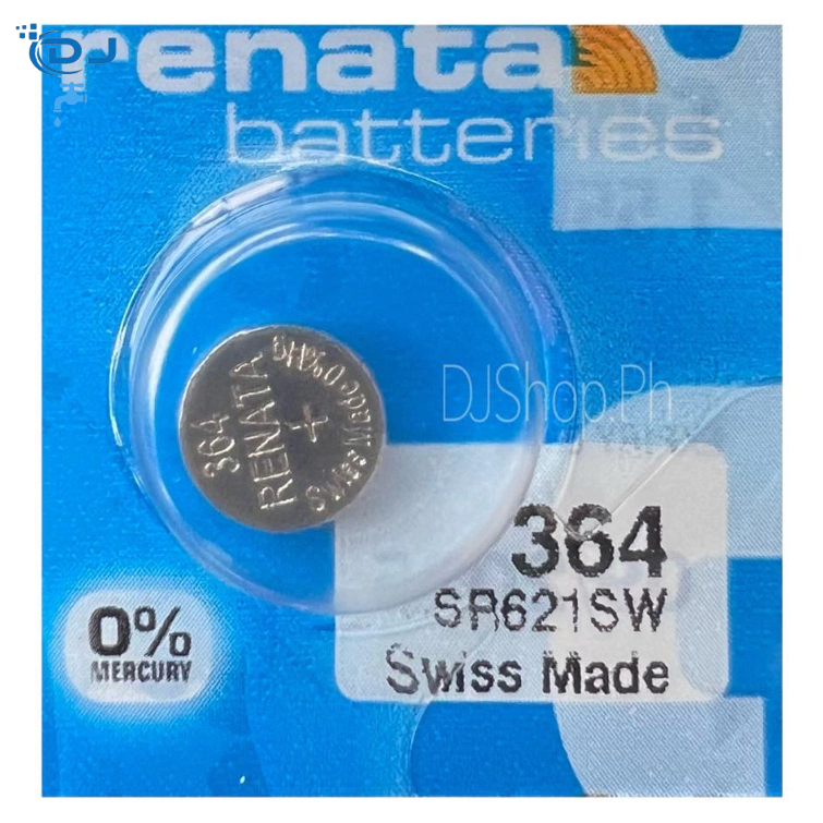 Renata 364 Pila Batteria Orologio Mercury Free Silver Oxide - Foto 7