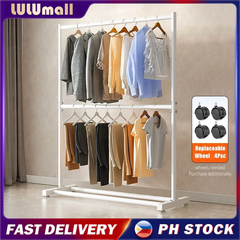 Clothes Rack Heavy Duty,hangeran ng damit with Stand Drying Rack Stainless  Clothes Hanger for Store